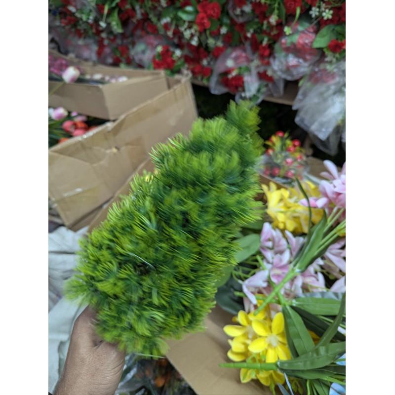 Picture of Lifelike Artificial Mini Pine Tree in Modern Black Pot for Desktop Office Decor Small Faux Evergreen Christmas Decoration for Home Tabletop Realistic Synthetic Needle Foliage Indoor Outdoor Maintenance Free Greenery Plant.-Multicolor