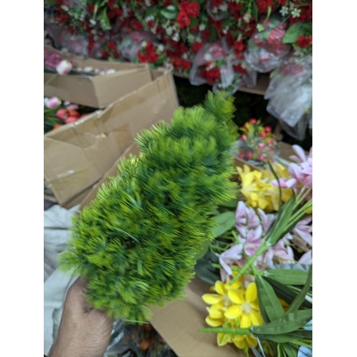 Picture of Lifelike Artificial Mini Pine Tree in Modern Black Pot for Desktop Office Decor Small Faux Evergreen Christmas Decoration for Home Tabletop Realistic Synthetic Needle Foliage Indoor Outdoor Maintenance Free Greenery Plant.-Multicolor