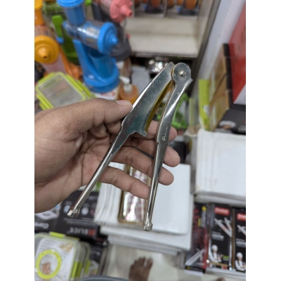 Picture of Heavy Duty Stainless Steel Multifunctional Nutcracker Tool, Manual Walnut Cracker and Chestnut Opener, Ergonomic Handheld Nut Sheller Pliers for Pecans, Hazelnuts, Almonds, and Macadamia, Essential Kitchen Gadget for Easy Nut Shelling and Peeling-Silver