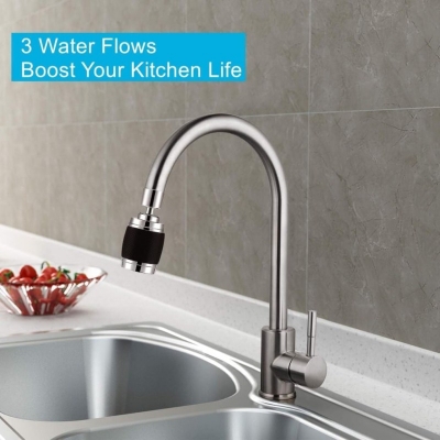 Picture of 360 Degree Rotating Faucet Filter Sprayer for Kitchen Sink with Three Adjustable Water Modes and High-Pressure Booster Technology to Save Water and Prevent Splashing While Filtering Impurities from Your Home Water.-Multicolor
