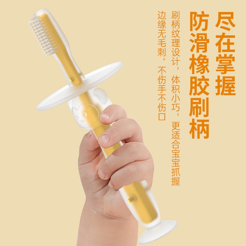 Picture of 1 pcs Baby Silicon Tongue/Tung Cleaner/Baby Toothbrush for New Born Baby Upto 0-3 Years | TOOTHBRUSH-GREEN-SILICON-Multicolor