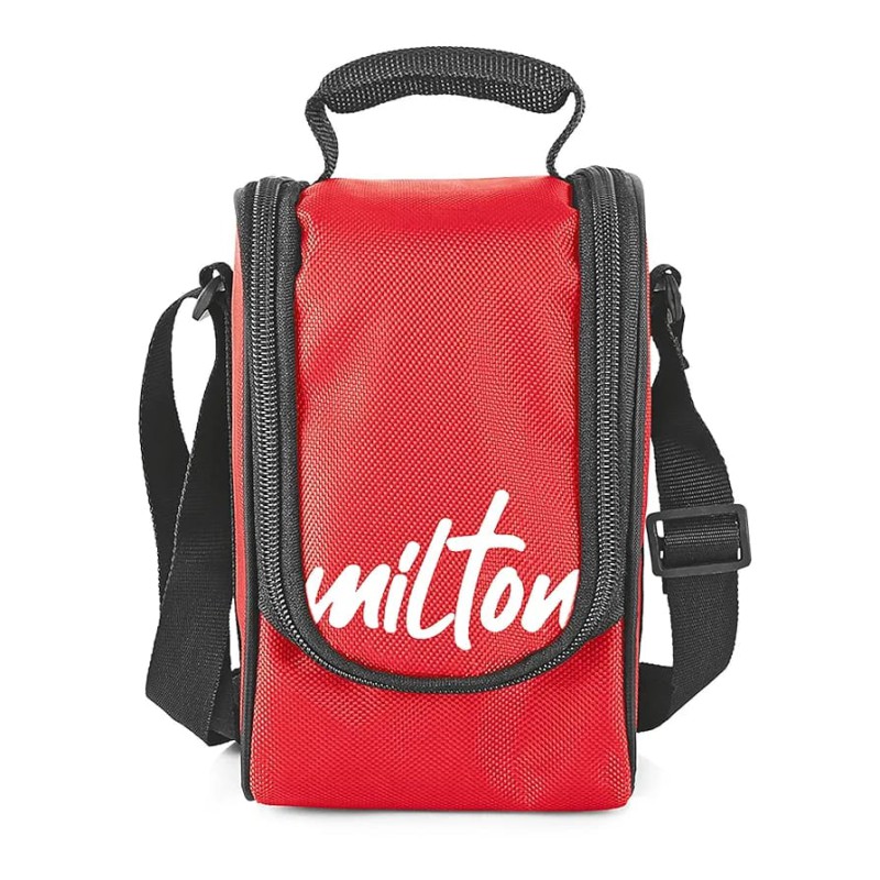 Picture of Milton Tasty 4 Stainless Steel Lunch Box with bag, Red 3 in 1. 200,320 & 500 ml-Red