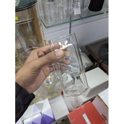 Picture of Premium Clear High Borosilicate Glass Tea Mug with Stainless Steel Mesh Infuser and Heat Resistant Handle Perfect for Brewing Loose Leaf Herbal Black Green Tea at Home and Office Daily Use.-Multicolor