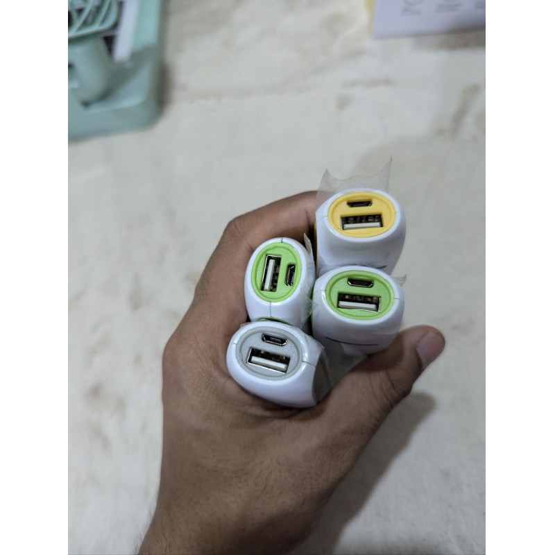 Picture of High capacity 15000mAh portable power case kit for mini USB fans and portable gadgets featuring compact battery storage box with 5V output for small electronic accessories and emergency gadget power solutions.-Multicolor
