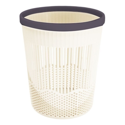 Picture of Mini Plastic Slatted Waste Basket/Desk Organizer-Multicolor