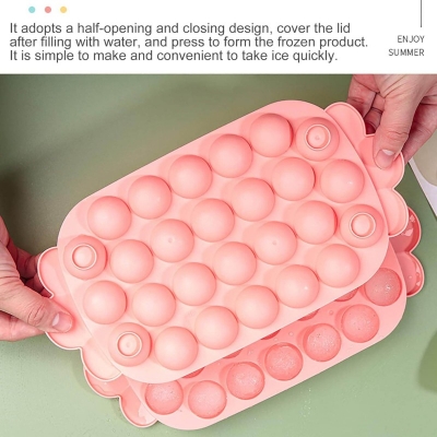 Picture of Ice Cream Box For Freezing 24 PCs Cube Set, Ice Cube Tray Set, Plastic Ice Tray Ice Tubs Eco-Friendly Creative Ice Cube Tray.-Multicolor