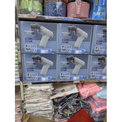 Picture of Fascia LM-130 Light Age 3-Head Deep Tissue Massage Gun with 9 Interchangeable Heads, 6-Speed Intelligent Adjustment, Rechargeable Portable Handheld Body Massager for Neck, Back, Shoulder, Muscle Pain Relief and Fast Recovery.-Multicolor