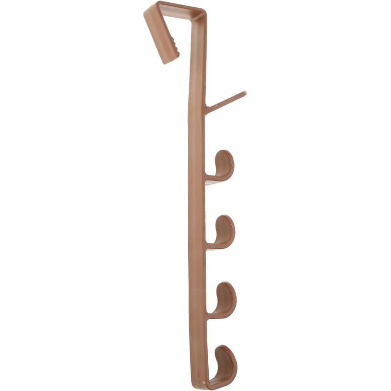 Picture of Multifunctional long row of hooks wardrobe hook behind the door storage for hanging clothes hats bags and accessories in bedroom bathroom or kitchen with punch-free easy installation and space-saving vertical design.-Multicolor