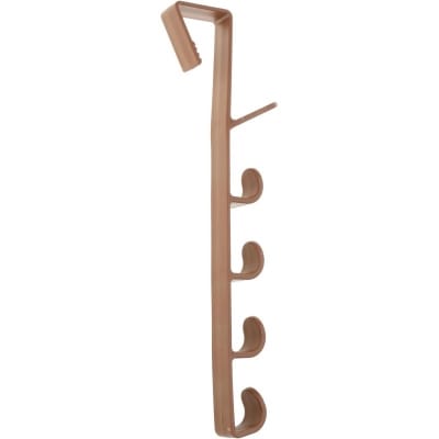 Picture of Multifunctional long row of hooks wardrobe hook behind the door storage for hanging clothes hats bags and accessories in bedroom bathroom or kitchen with punch-free easy installation and space-saving vertical design.-Multicolor