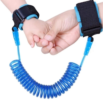 Picture of Child Safety Lock Baby Anti Lost Wrist Link Harness Strap Rope Kid Leash Walking Hand Belt Band Wristband for Toddlers Children -1 Pcs multiple color-Multicolor