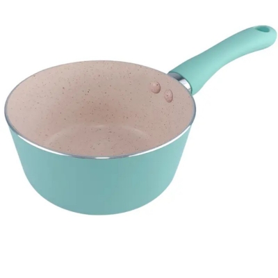 Picture of 1pcs16cm Mini Classic-Style Soup Pan Pot Set Aluminum Non-Stick with Handle Gas Cooker Compatible Non-Stick Sauce Pan Stock Milk Pan multiple color-Multicolor