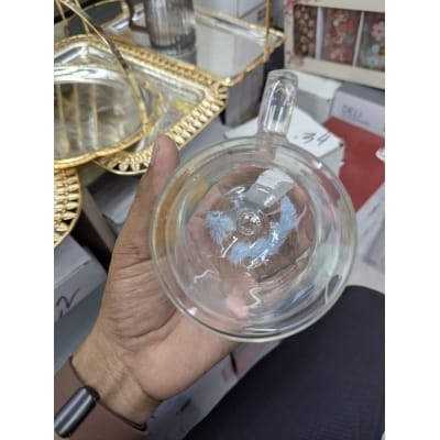 Picture of Premium High Borosilicate Double Wall Glass Coffee Mug with Beautiful Floating Colorful Feathers Design 350ml Heat Resistant Tea Cup for Hot and Cold Beverages Perfect for Gifting and Daily Home Use.-Multicolor