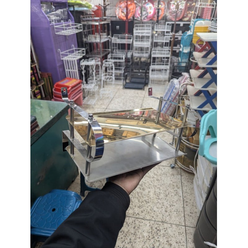Picture of Stainless Steel Wall Mounted Wi-Fi Router Stand-Multicolor