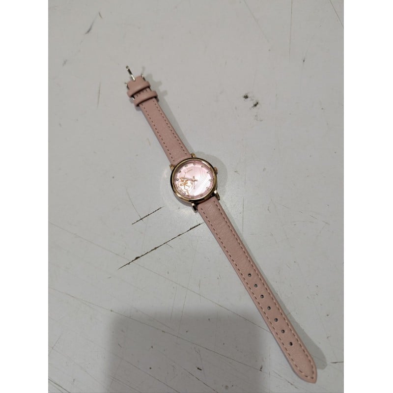 Picture of Chenhan Fashion Luxury Pink Butterfly Print Analog Watch for Women and Girls featuring a Stylish Rose Gold Case, Premium Soft Leather Strap, Precise Quartz Movement, and Elegant Diamond Accents for Daily Wear.-Pink