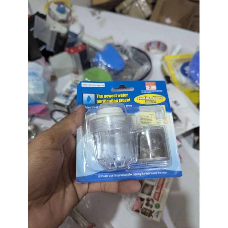 Picture of Best Activated Carbon Faucet Water Filter for Kitchen Sinks to Remove Chlorine and Impurities Efficiently Ensuring Clean Safe Drinking Water for Your Family Health with Easy Installation at Home or Office.-Multicolor