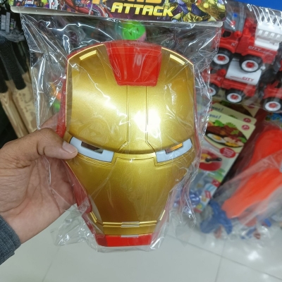 Picture of Iron Man LED Lights Mask for Kids for age 3 and Up-Red