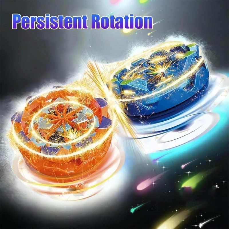Picture of Fireworks Fingertip Gyro,Handheld Fireworks Gyroscope,Collision Sparks Light Up Spinning Top Toy,Creative Gyroscope Toy for Kids,Fidget Spinners for Adults, Cool Flashing Spinning toy random colour-Multicolor