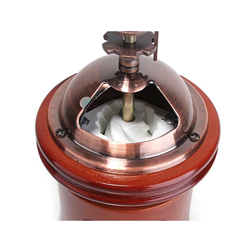 Picture of 1pcs Coffee Grinder Manual, Wooden Coffee Mill with Ceramic Burr, Large Capacity, Cast Iron Hand Crank, Portable Adjustable Grinder-Multicolor