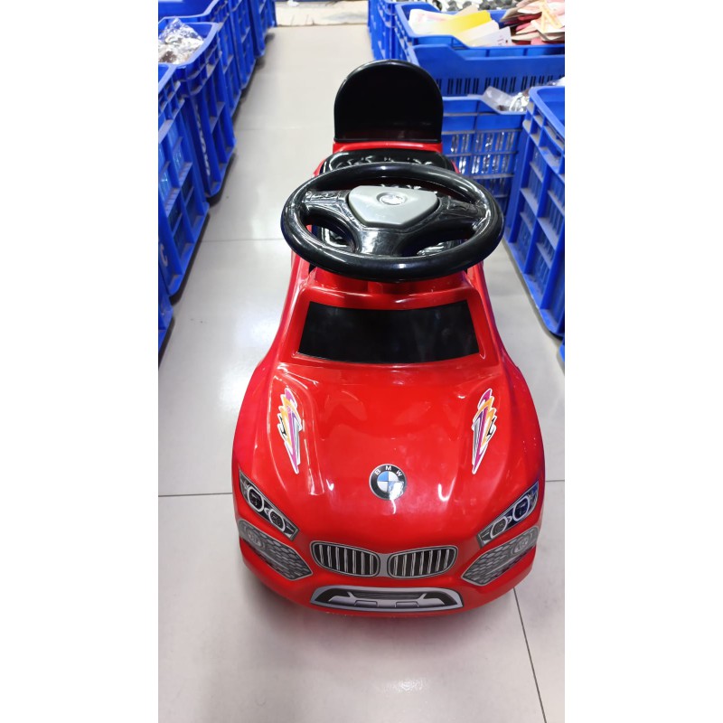 Picture of Licensed BMW Style Kids Ride On Push Car Toy For Toddlers With Music And Headlights Red-Multicolor