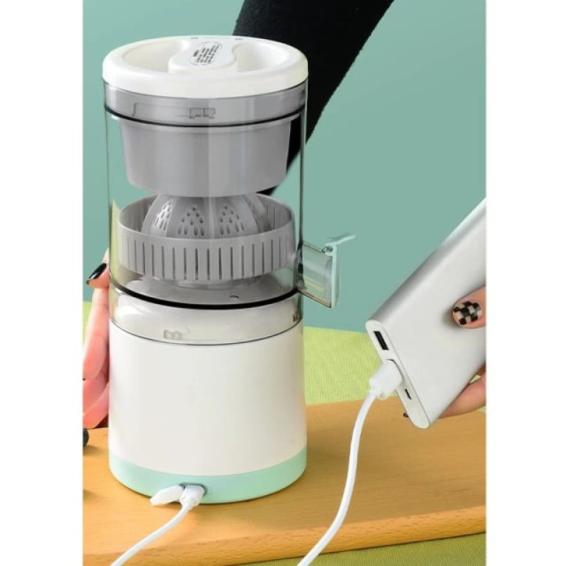 Picture of Portable Electric Citrus Juicer for Fresh Orange Juice with USB Rechargeable Battery, One-Button Automatic Hands-Free Operation, High Yield Fruit Squeezer Machine, Easy to Clean Wireless Juicer for Home and Travel Use.-Multicolor