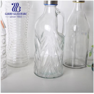 Picture of Stay refreshed: 1-liter transparent glass water bottle with airtight stainless steel cap for water, juice, and daily use – perfect for travel, gym, and home.-Multicolor