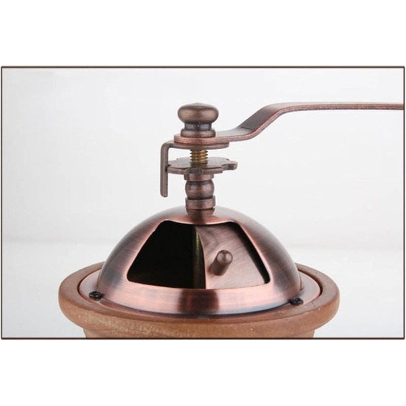 Picture of Hand-Cranked Grinder Household Metal Copper Pot Coffee Bean Grinder Retro Small Manual Grinder Grinder (Color : Copper)-Coffee