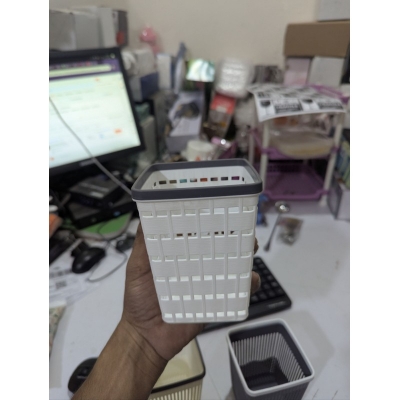Picture of Multifunctional Square Plastic Pen Holder & Desk Organizer-Multicolor