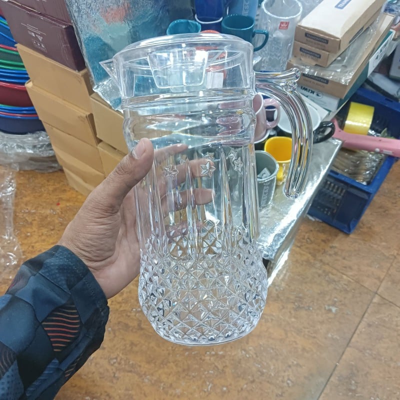 Picture of Acrylic Plastic Transparent Jug – 1.3-White