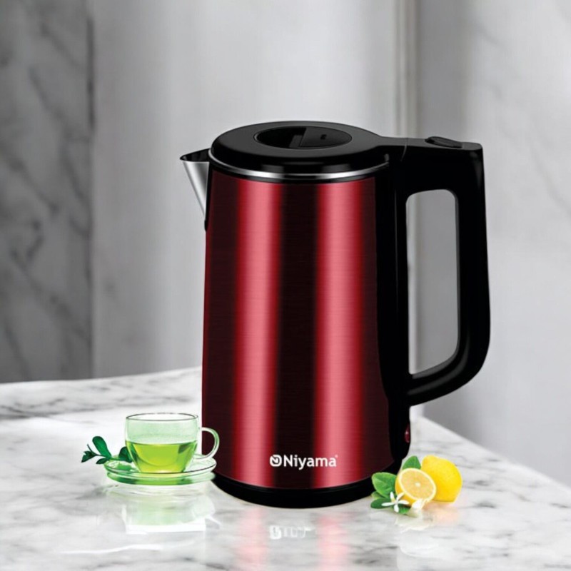 Picture of "1.8L Xtra Large Premium Electric Kettle, 1500W, Double Wall 100% Stainless Steel, BPA-Free, Cool Touch Design, Cordless, Overheating Protection, Auto Shut-Off, Multiple Colors, 220V 50Hz"-Multicolor