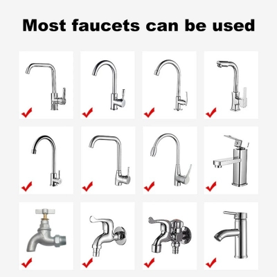 Picture of 1 Piece Faucet Bubbler Filter – Clean Water Solution for Kitchen & Bathroom Use – Hard Water & Metal Removal Purifier-White