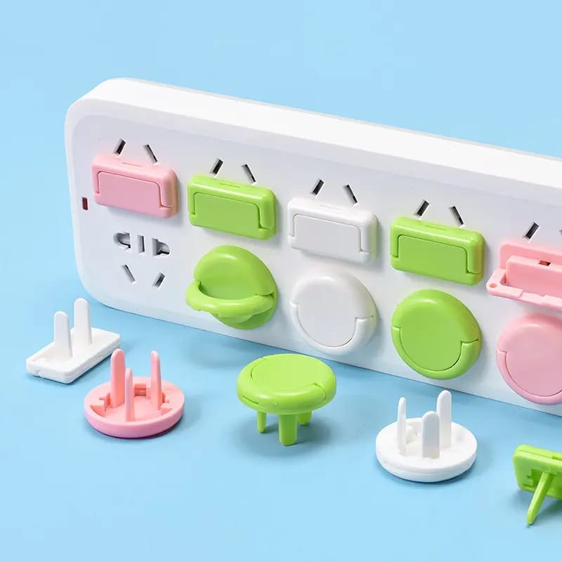 Picture of Best 10pcs Baby Safety Outlet Plugs and Socket Covers for Child Proofing Electrical Outlets Protectors with Hidden Handle Design for Kids Security in Home Living Room Bedroom and Modern Kitchen Areas.-Multicolor