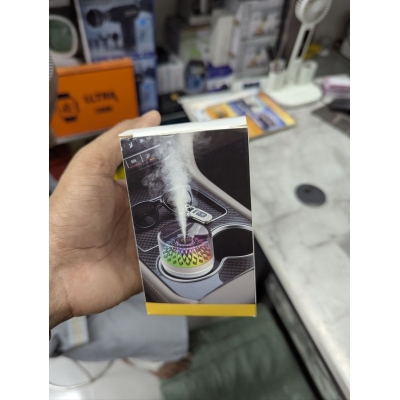 Picture of Portable Mini Volcano Humidifier for Car with Colorful LED Light, 300ml USB Cool Mist Air Purifier, Silent Ultrasonic Aroma Diffuser for Home Office Bedroom Travel, Automatic Shut-off Personal Desk Humidifier.-Multicolor