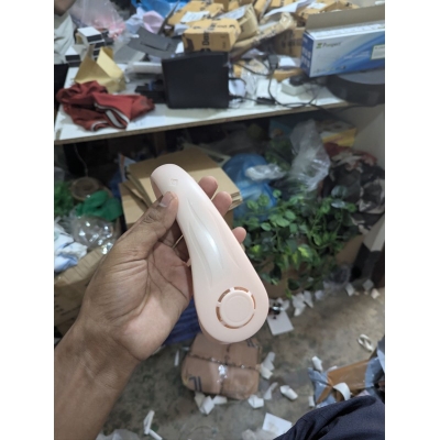 Picture of Portable Bladeless Neck Fan Pink Rechargeable Hands-Free Wearable Personal Fan with 360 Degree Airflow Quiet USB Powered Cooling Neckband Fan for Outdoor Sports Home Office Travel and Hot Summer Weather Essentials.-Multicolor