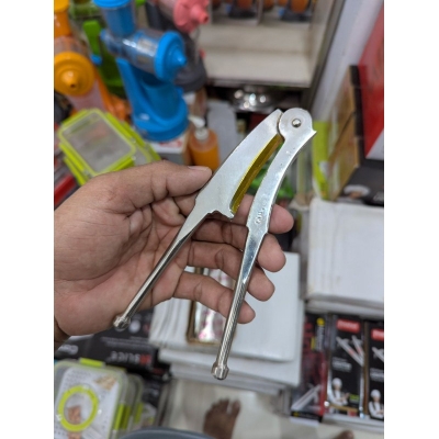 Picture of Heavy Duty Stainless Steel Multifunctional Nutcracker Tool, Manual Walnut Cracker and Chestnut Opener, Ergonomic Handheld Nut Sheller Pliers for Pecans, Hazelnuts, Almonds, and Macadamia, Essential Kitchen Gadget for Easy Nut Shelling and Peeling-Silver