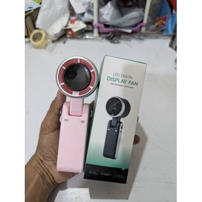 Picture of Portable Handheld Turbo Fan 13,000 RPM High Speed Brushless Motor Rechargeable Personal Fan with Long Lasting Battery LED Digital Display 180 Degree Foldable Design USB-C Fast Charging Pocket Mini Fan.-Multicolor