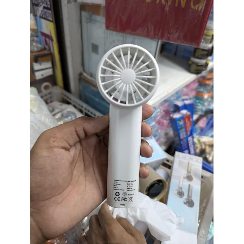 Picture of High Speed Handheld Fan with Long Lasting Rechargeable Battery and Digital Power Display Screen Portable Mini Cooling Solution for Outdoor Travel Summer Activities Office Home Use Personal USB Turbo Fan Bangladesh.-Multicolor