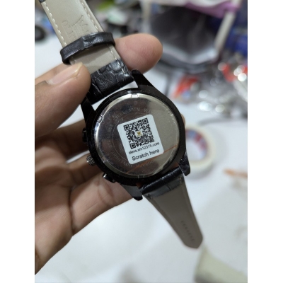 Picture of Luxury Men’s Chronograph Watch Featuring Black Dial with Luminous Hands Genuine Leather Strap Waterproof Quartz Movement Casual Business Wristwatch for Men Seeking Elegant Style and Precision Timekeeping Performance for Daily Wear.-Black