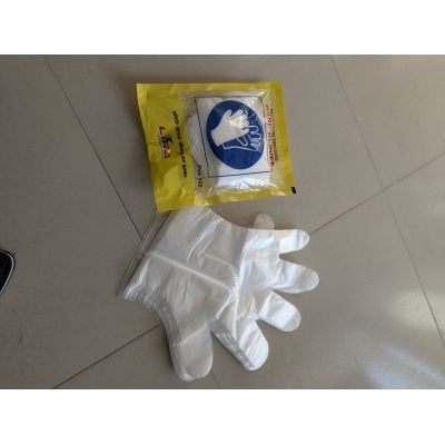 Picture of Provitty Disposable Food-Grade Polyethylene (PE) Gloves - 100 Pieces-White