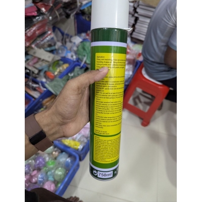 Picture of Shuode PU Foam FA33 Polyurethane Expanding Spray 750ml High Quality Economical Multi-Purpose Sealant for Gaps Filling and Insulation Projects in Bangladesh for Doors Windows Frames Construction and Home Repairing Maintenance Works.-Multicolor