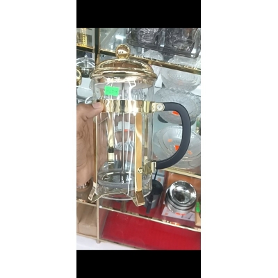 Picture of 800 ml French Press Coffee Maker, Glass Classic Coffee Press, Cold Brew Heat Resistant Thickened Borosilicate Coffee Pot-Multicolor