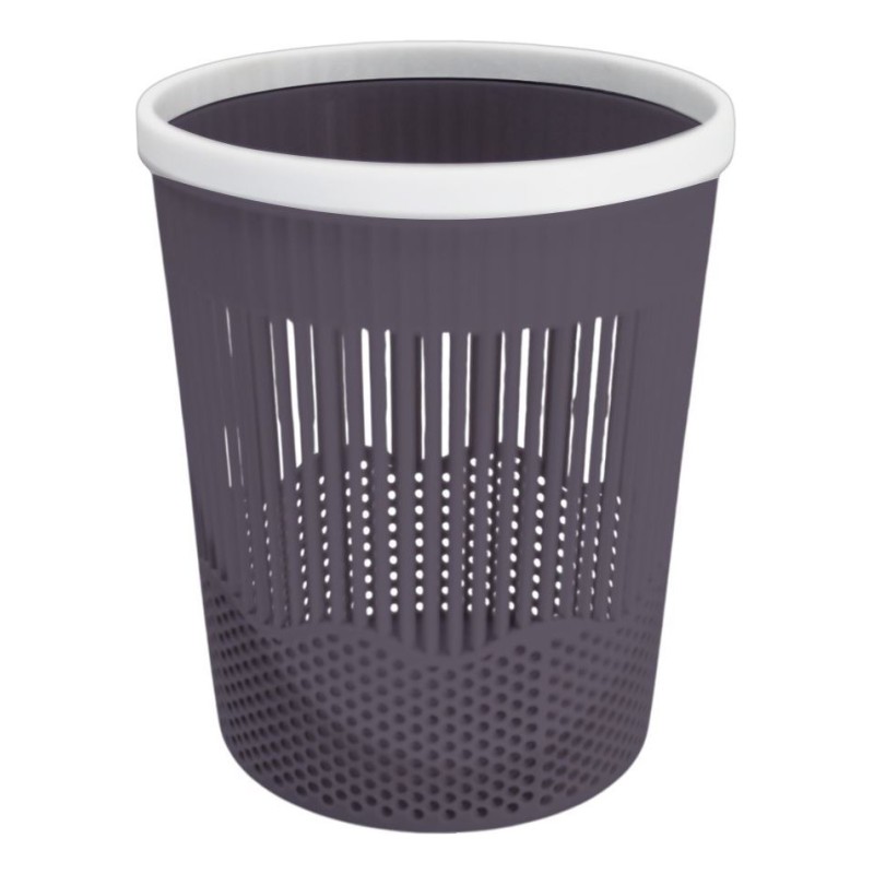 Picture of Mini Plastic Slatted Waste Basket/Desk Organizer-Multicolor