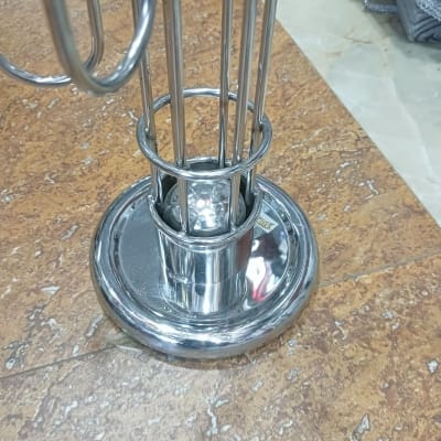 Picture of Stainless Steel Mug Holder, 6 Hooks Holds Up to 6 Cups Tea or Coffee Kitchen Utensil - Silver Stainless-Silver