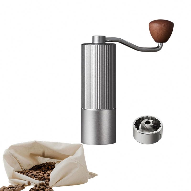 Picture of Adjustable Settings, Manual Coffee Grinder Steel Burr Drip Grinder Coffee Manual-Multicolor