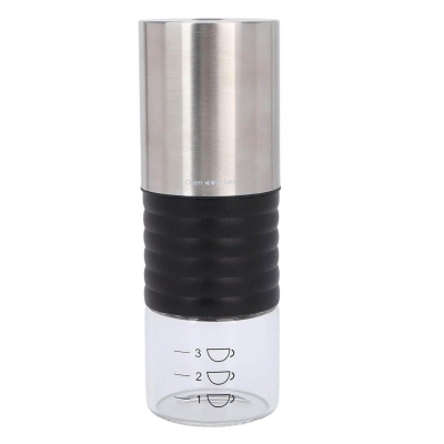 Picture of 355ml Electric Coffee Grinder with Scale USB Charging Handheld Portable Coffee Bean Grinder for Travel Electric Coffee Grinder-Silver
