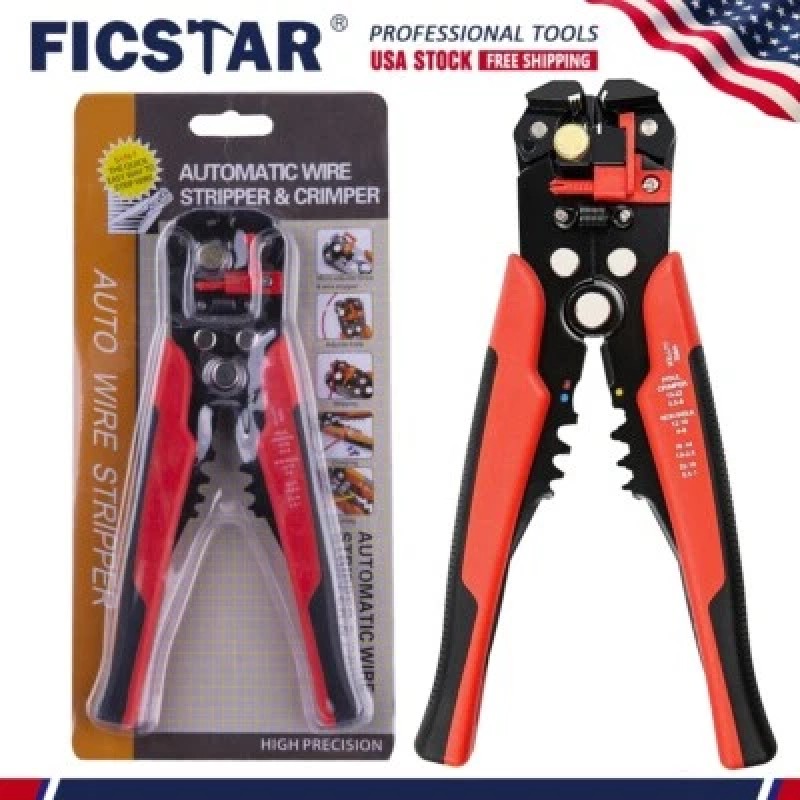 Picture of Wire Stripping Tool Self-adjusting regular size Automatic Wire Stripper/Cutting Pliers Tool-Multicolor