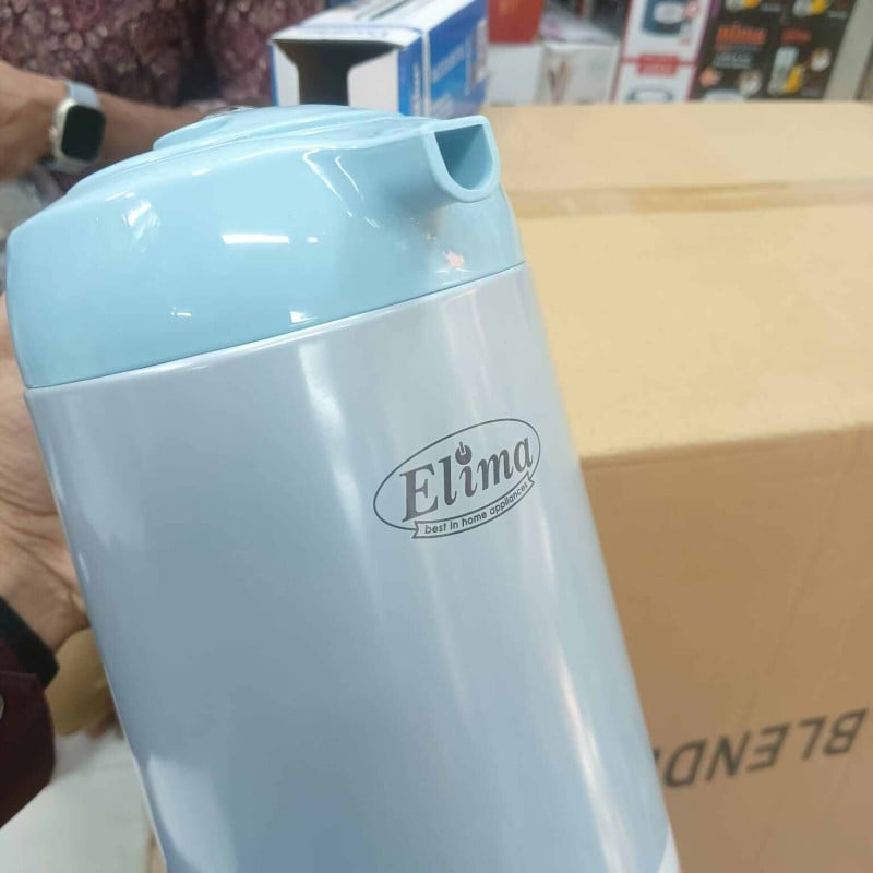 Picture of Elima 1.6L Flask - Double Wall Insulation, Leak-Proof Design, High-Quality Glass Refill, Portable & Stylish, Eco-Friendly Materials, Keeps Drinks Hot or Cold for 12-24 Hours, Durable Plastic Handle-Multicolor