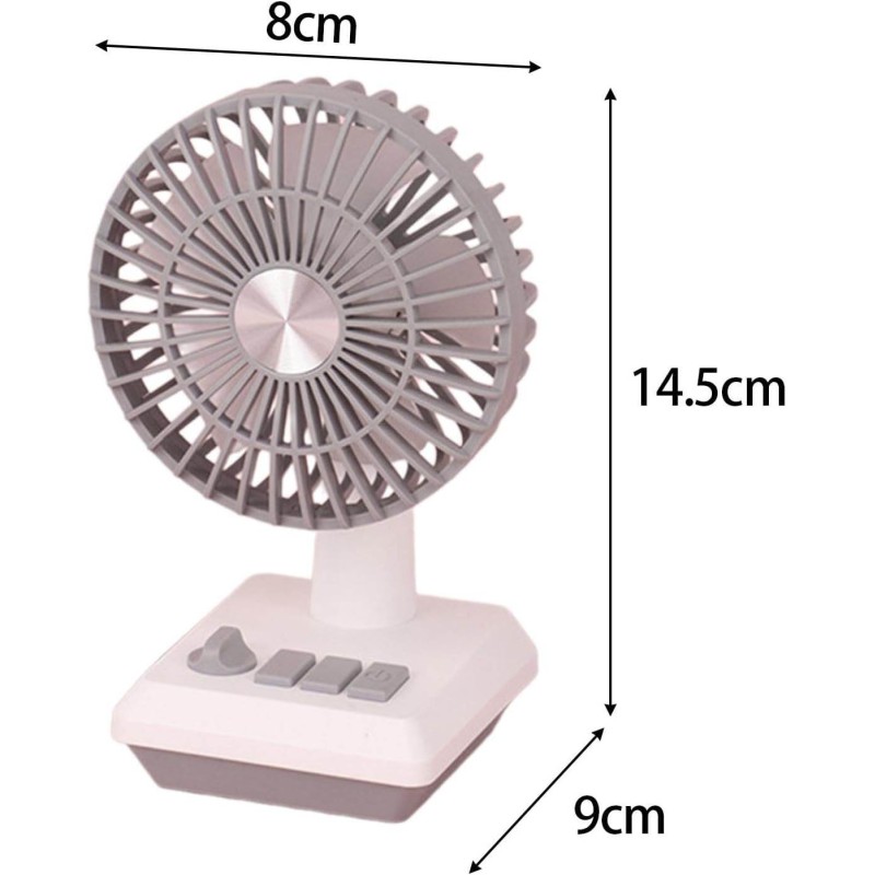 Picture of Handheld Fan Hand Fan Small Desk Fan Personal Fan for Sports Hiking Travel Fishing-Multicolor