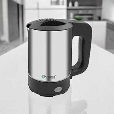 Picture of Portable Electric Kettle, 500ml 800W Travel Water Boiler, Stainless Steel Body, 220V 50Hz Fast Boiling, Compact Design for Travel, Office, and Home Use, Multiple Color Options, 1 Pc.-Multicolor