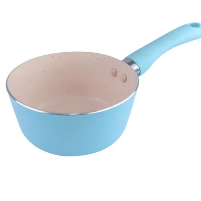 Picture of 1pcs16cm Mini Classic-Style Soup Pan Pot Set Aluminum Non-Stick with Handle Gas Cooker Compatible Non-Stick Sauce Pan Stock Milk Pan multiple color-Multicolor