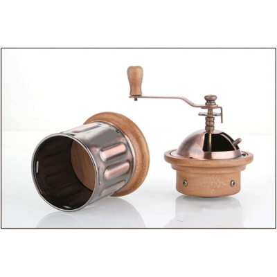 Picture of Hand-Cranked Grinder Household Metal Copper Pot Coffee Bean Grinder Retro Small Manual Grinder Grinder (Color : Copper)-Coffee